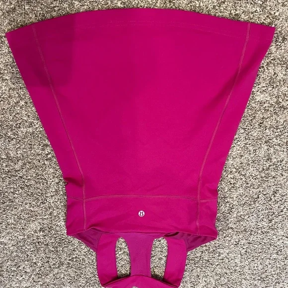 Lululemon Scoop Neck Tank *Luon - Raspberry - Size 6 - Picture 3 of 6